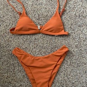 Aurelle Burnt Orange Swimsuit